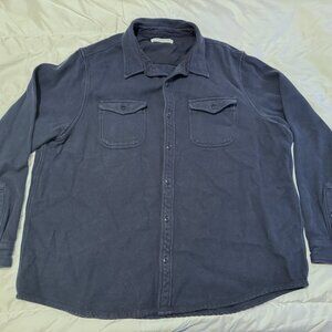 Outerknown Blanket Shirt - Midnight Blue - XXL